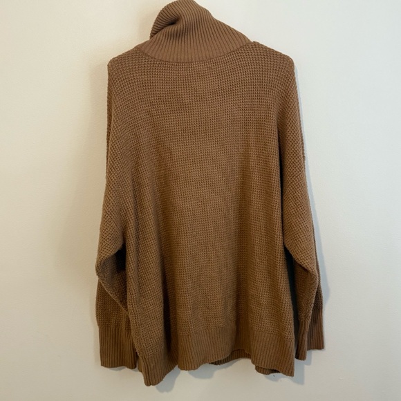 Aerie Brown Women's Cowl Neck Sweater - Picture 6 of 10